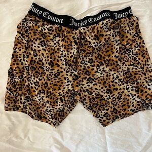 Juicy Couture Leopard Print Underwear/Pajama bottom shorts